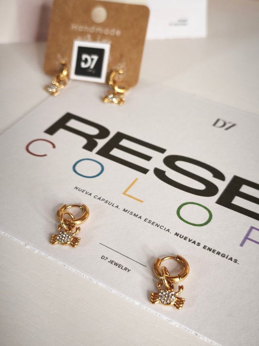 Pendientes CANGREJO Oro - RESET x D7