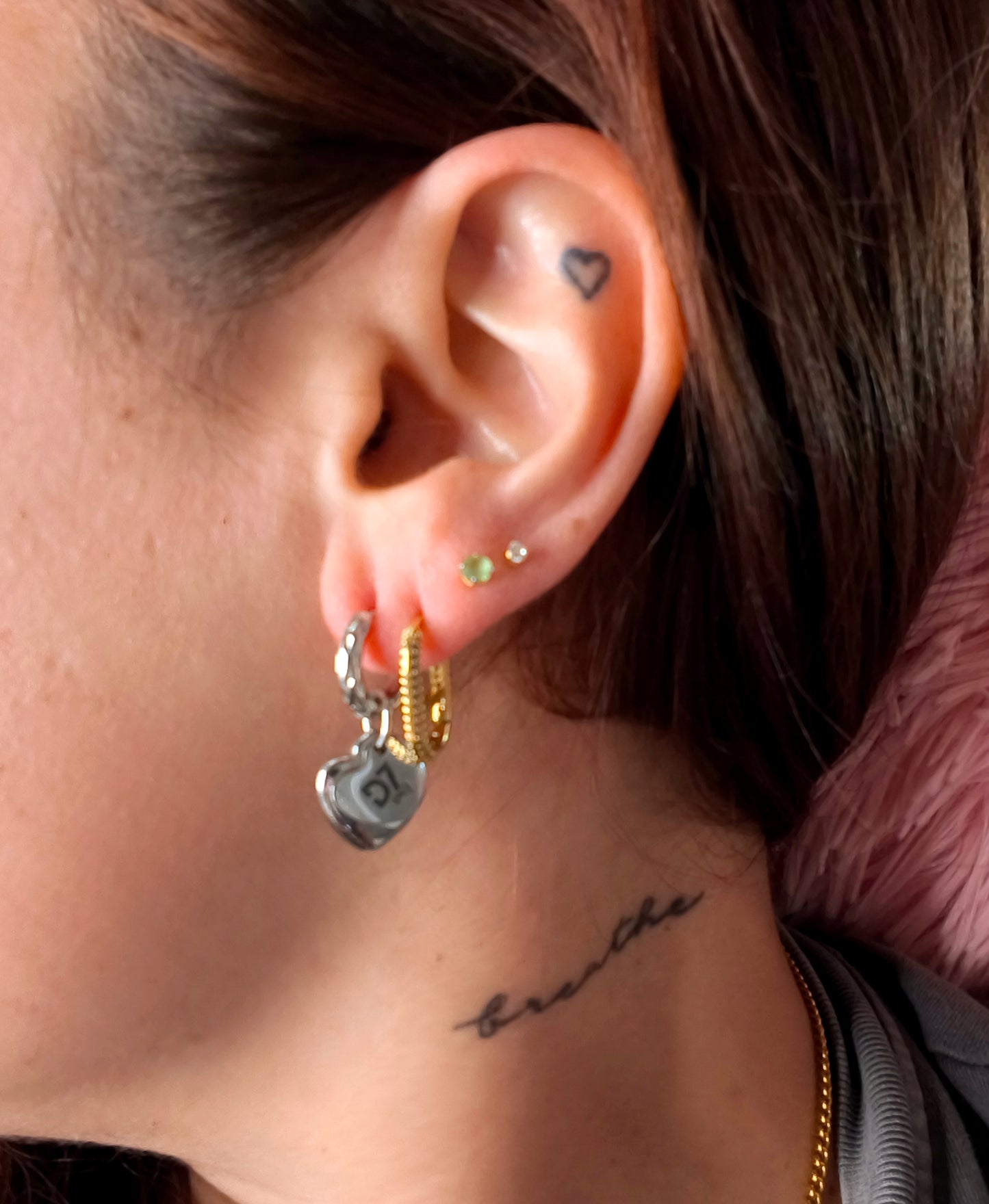 Pendientes LOVE PLATA - RESET x D7