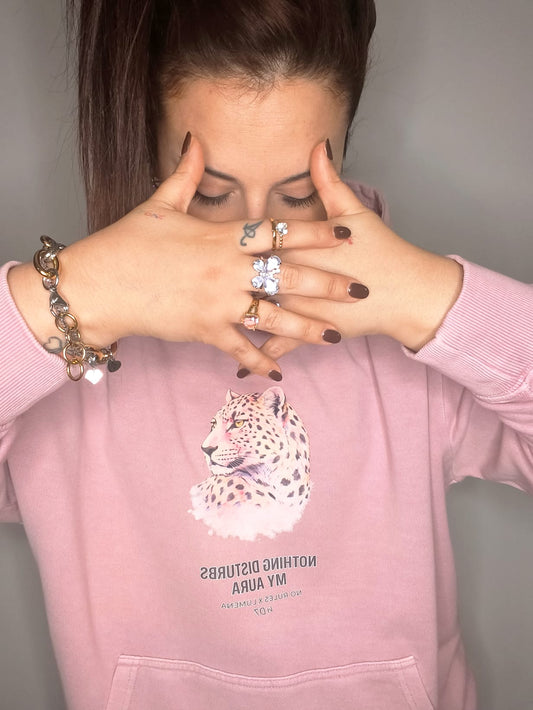 Sudadera NR Lúmena - Rosa Capucha