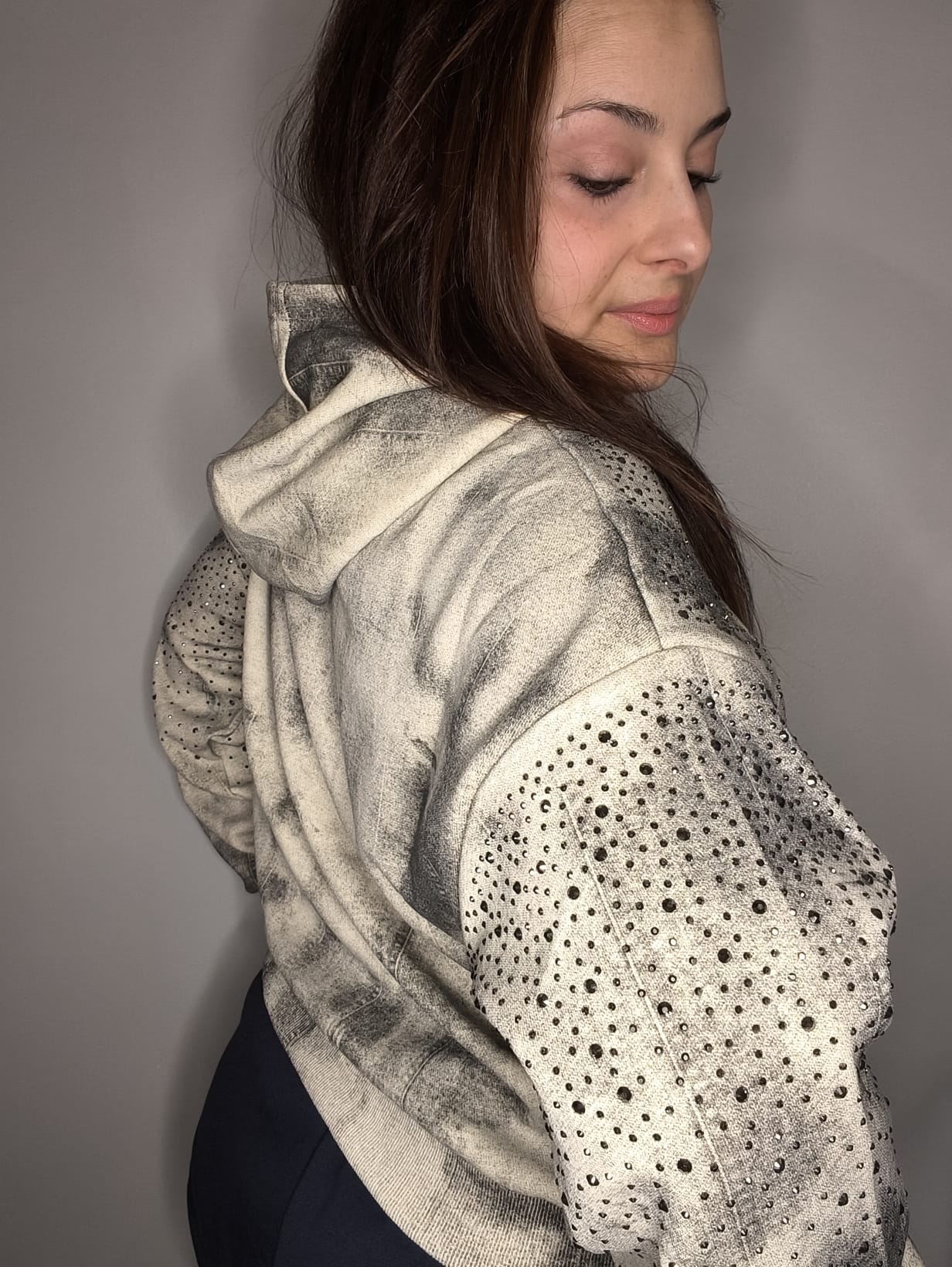 Sudadera Luna Gris 🩶 & Strass