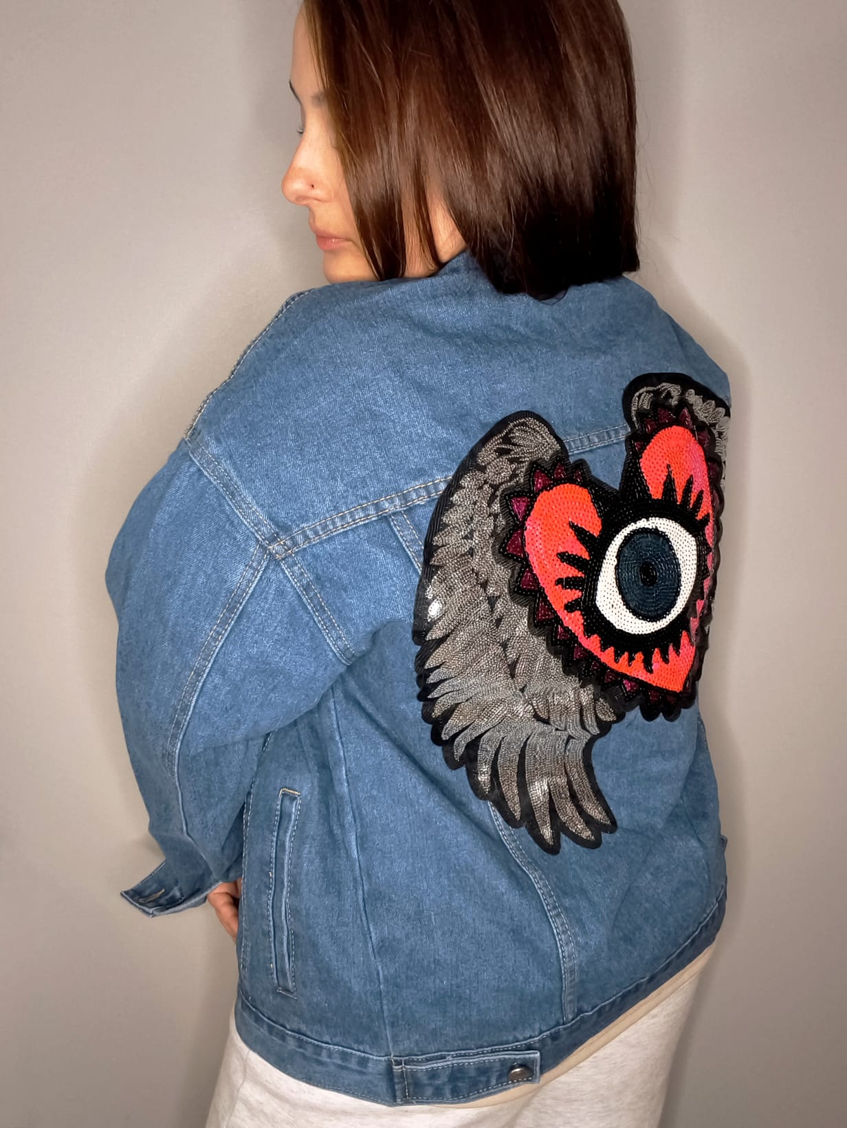 Chaqueta Ojo Lentejuelas Over