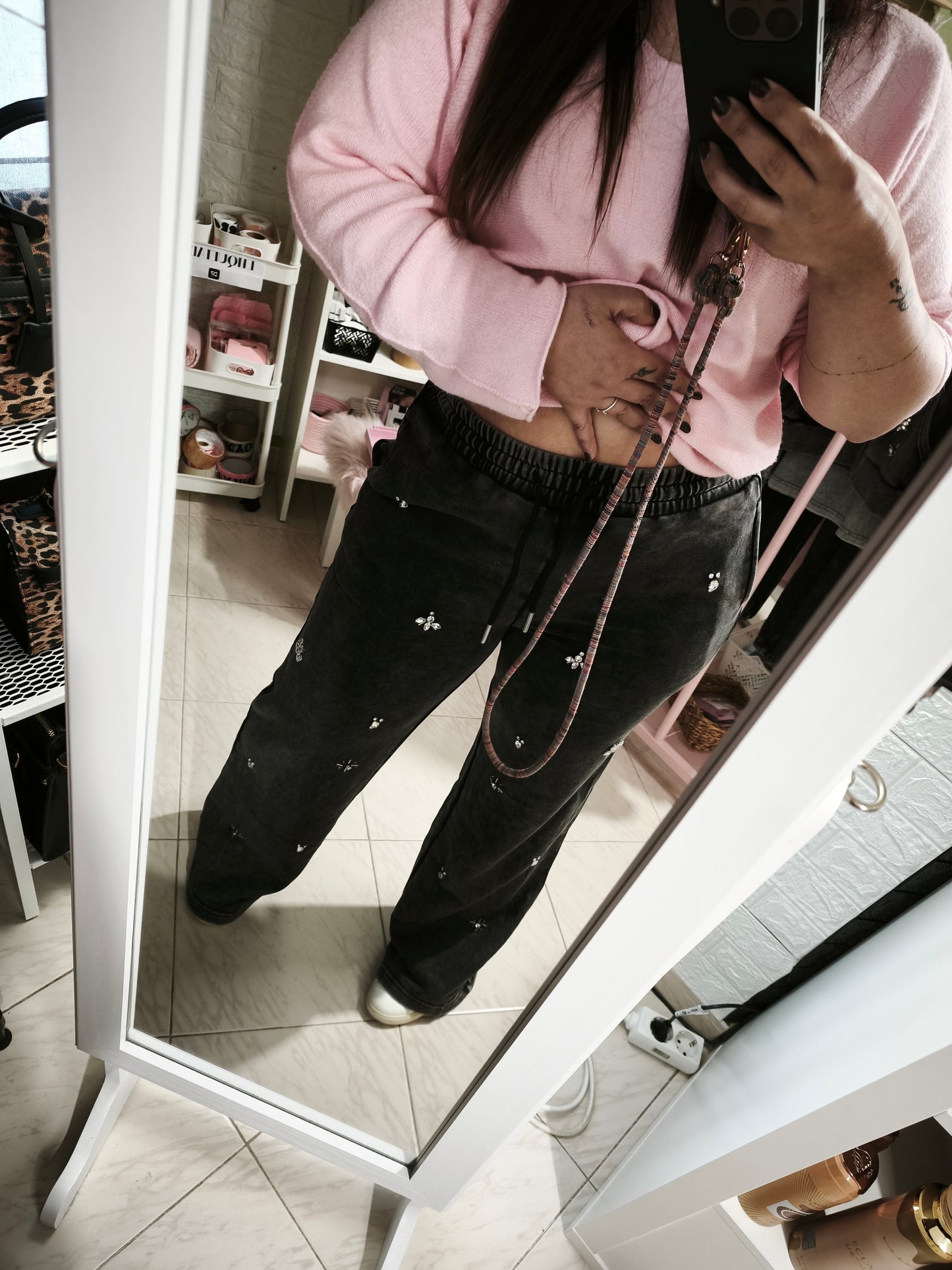 Pantalón Duna Efecto Lavado - Pedrería