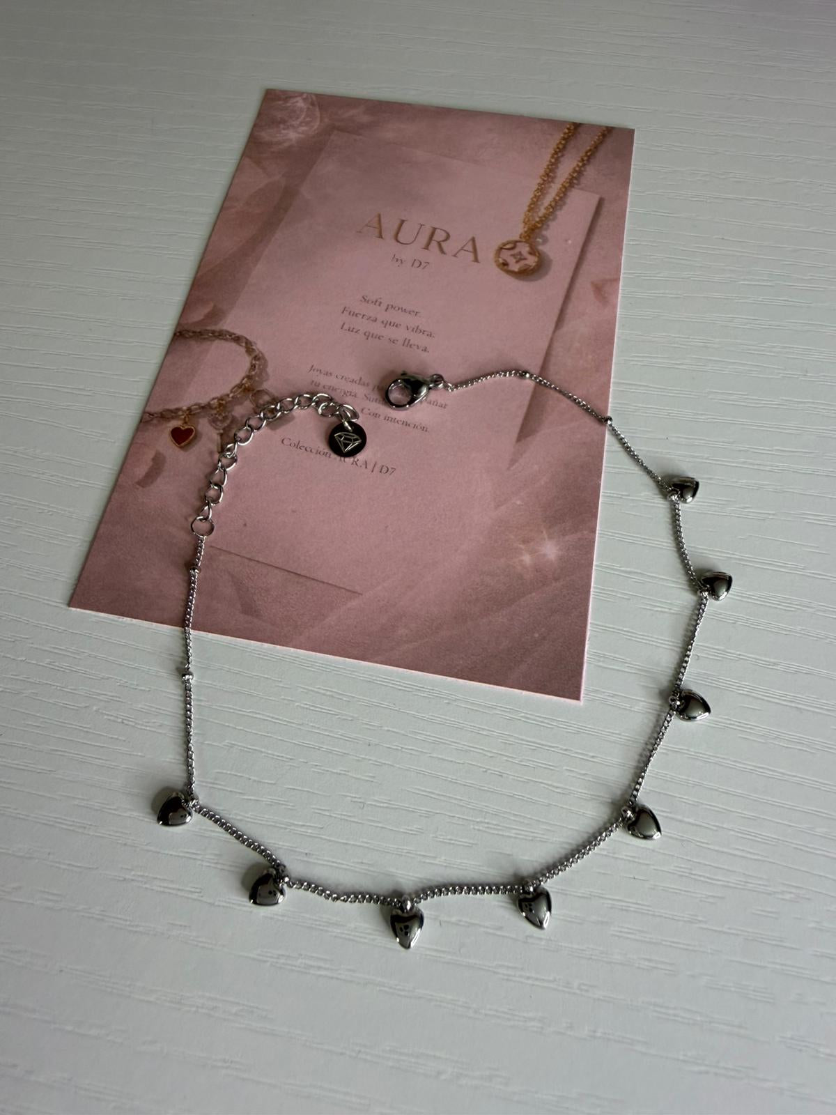 Tobillera Linda corazón | Acero inoxidable - Plata