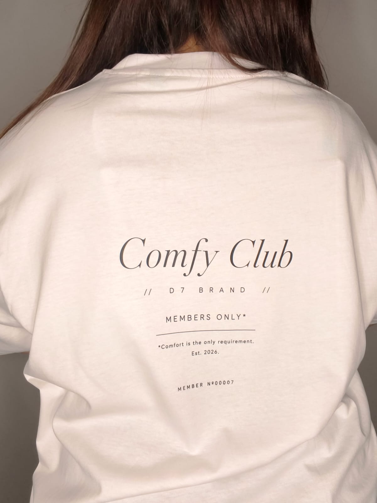 Camiseta Oversize Comfy Blanco - D7 Brand