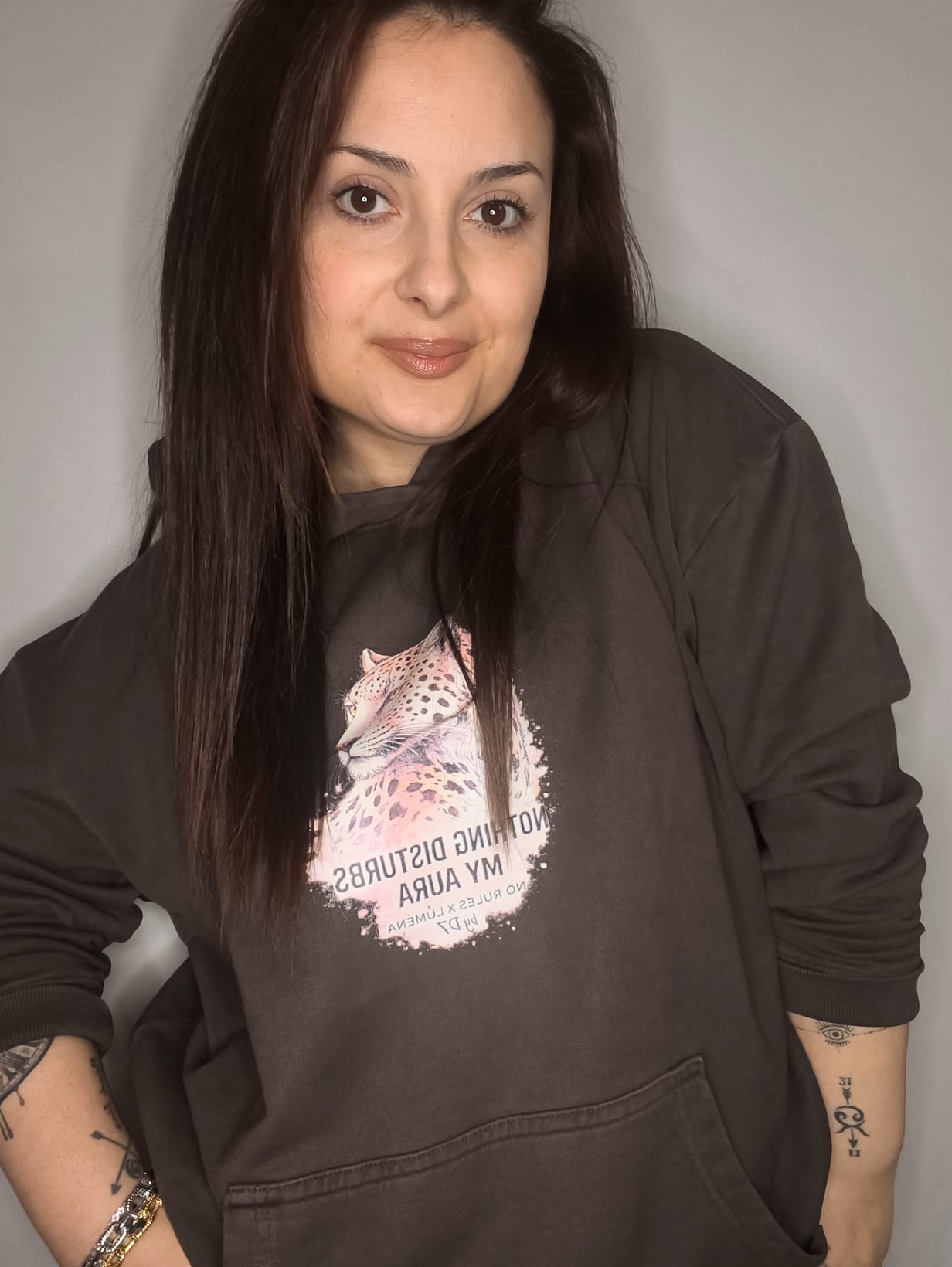 Sudadera NR Lúmena - Choco Capucha