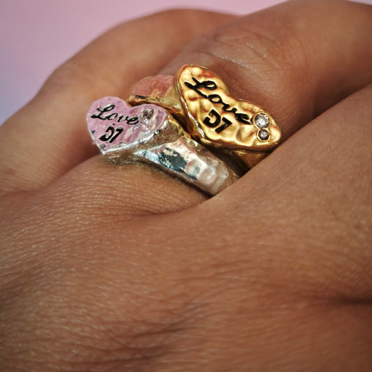 Anillo Plata Love D7 Brand *Preventa