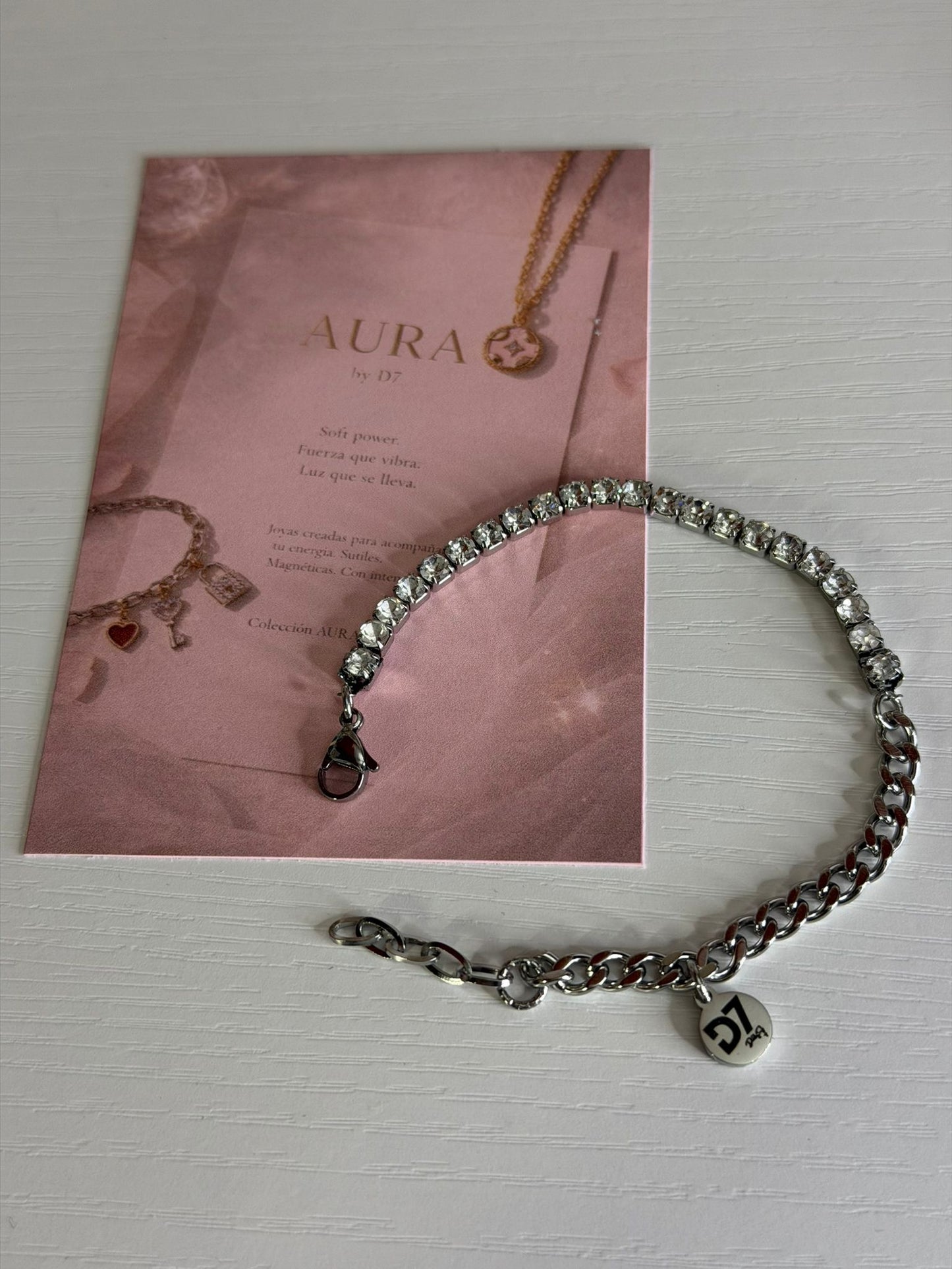 Pulsera Luna Plata – Colección AURA | D7