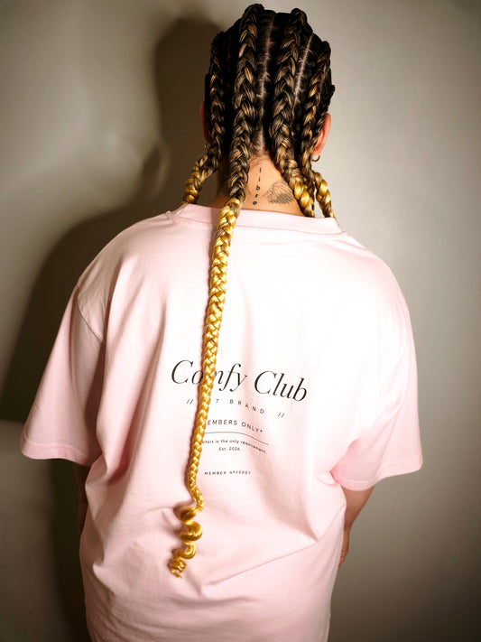 Camiseta Oversize Comfy Rosa - D7 Brand