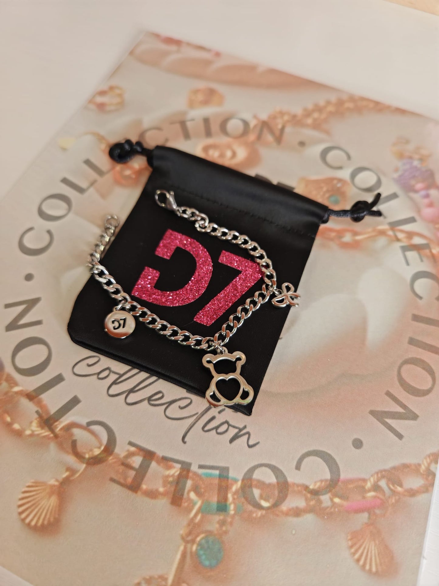 Pulsera Bear D7 Plata