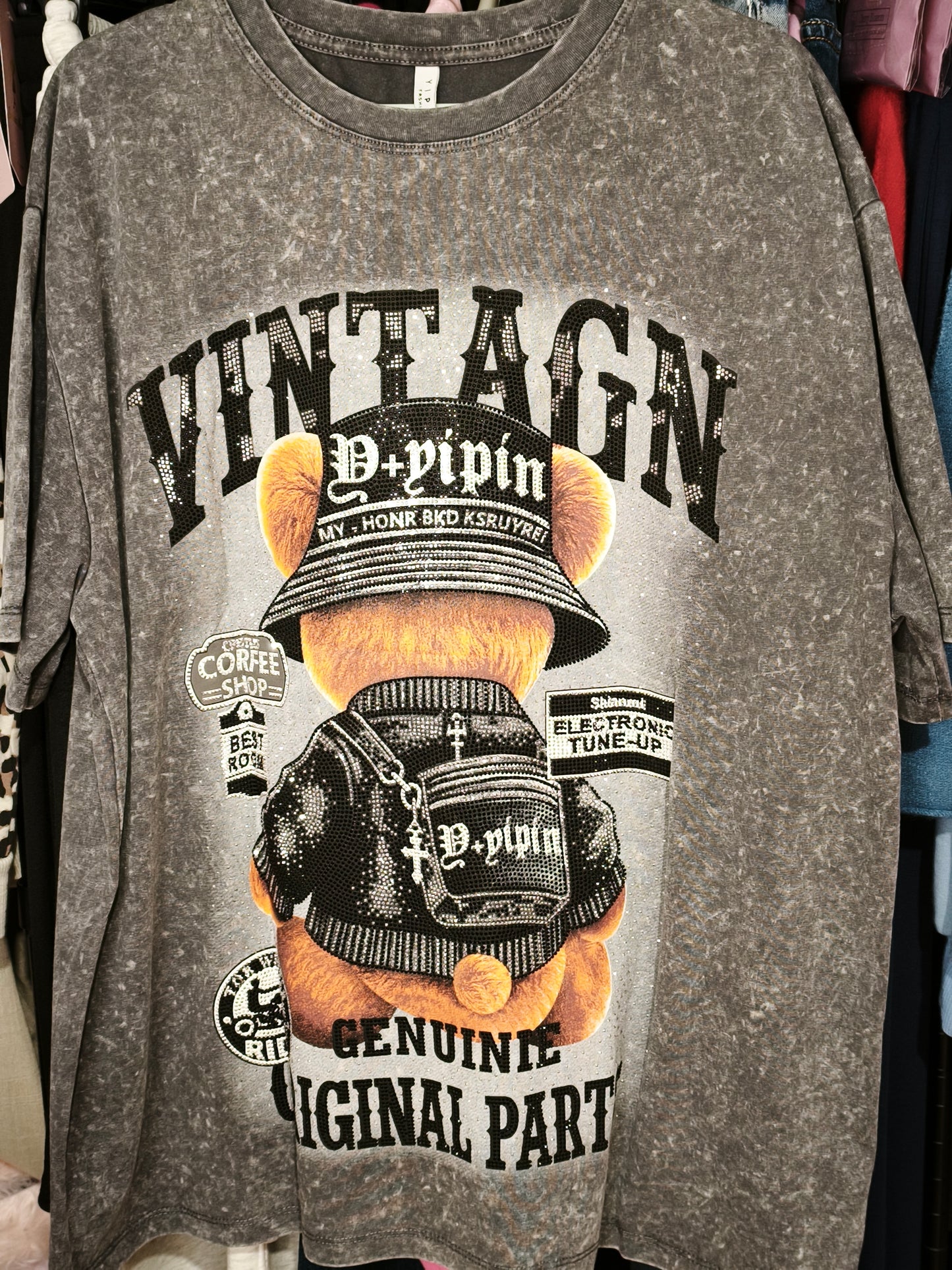 Camiseta Osito Street Gris 🩶