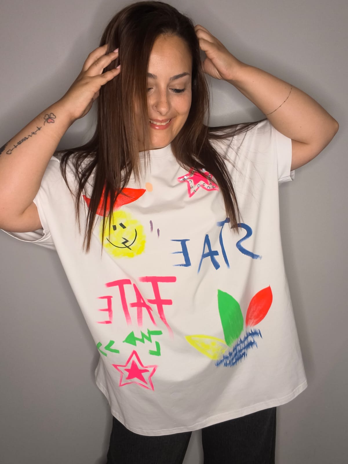 Camiseta Smile Oversize - Fly Out