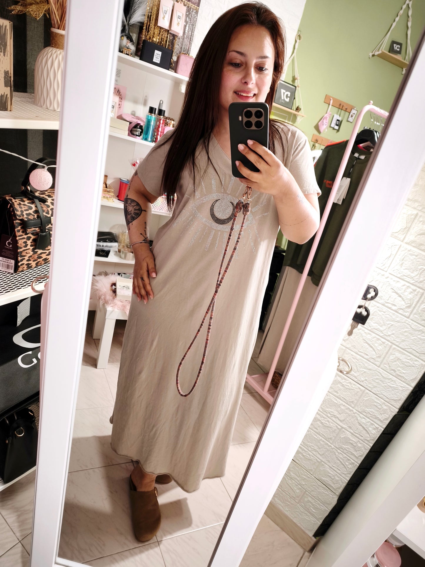 Vestido OJO Strass Acid Wash Colores