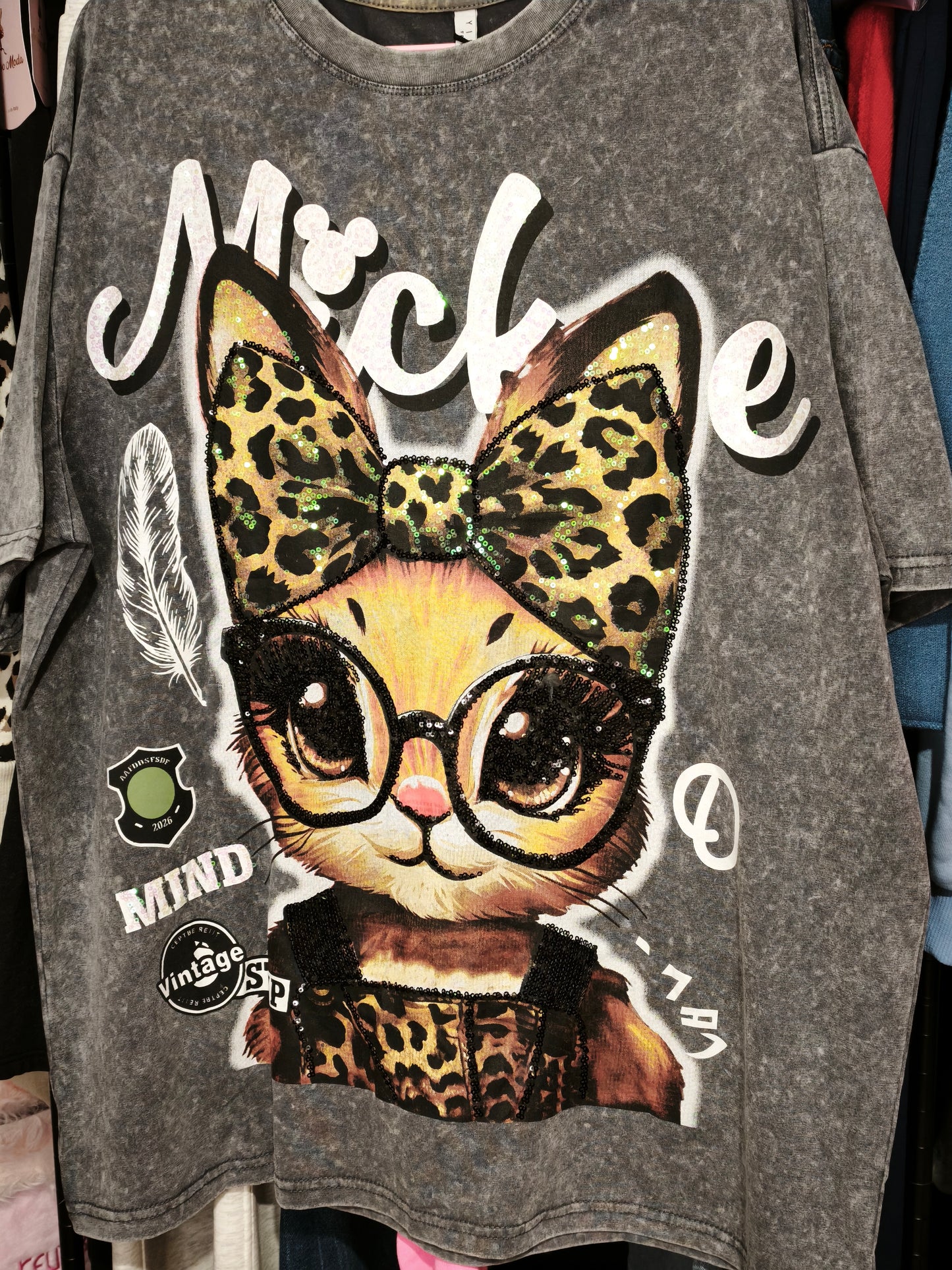 Camiseta Oversize Gatita Print 🐆