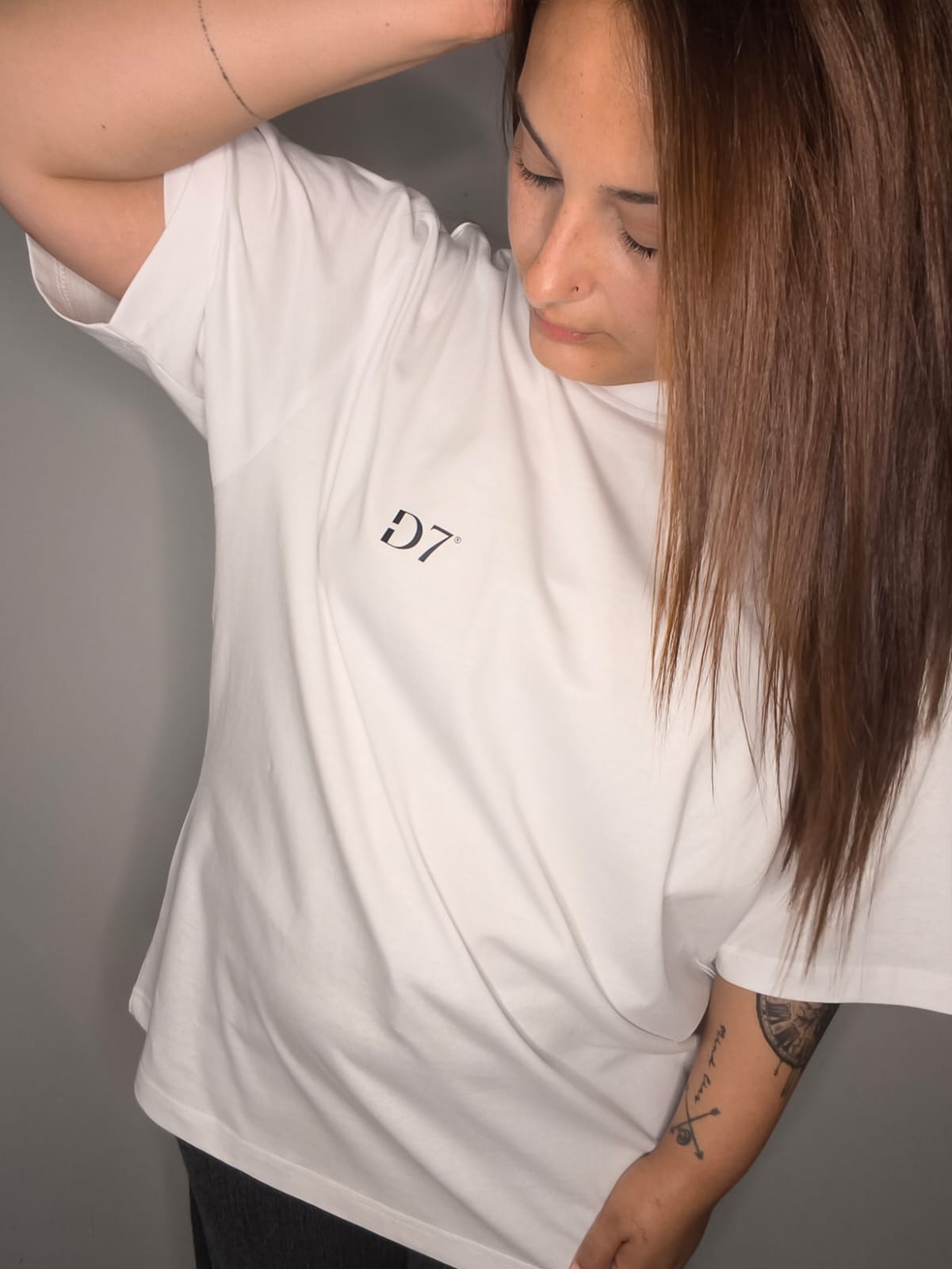 Camiseta Oversize Comfy Blanco - D7 Brand