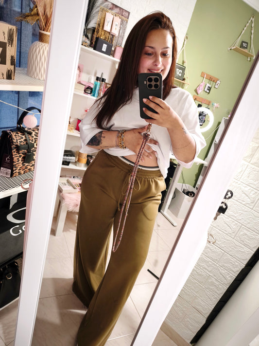 Pantalón Cinturilla Lumina Caqui