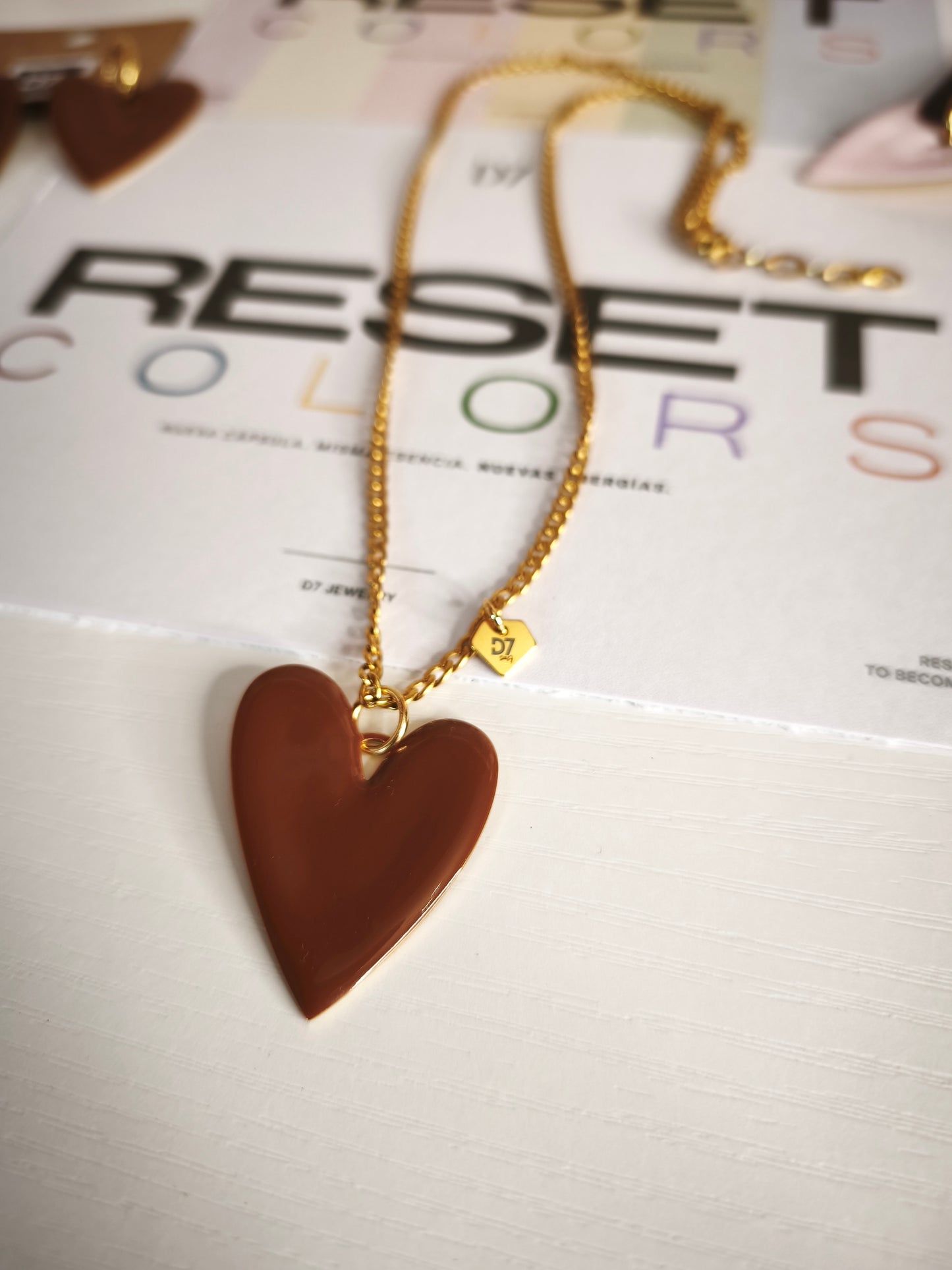 Collar CORA CHOCO ORO - RESET x D7