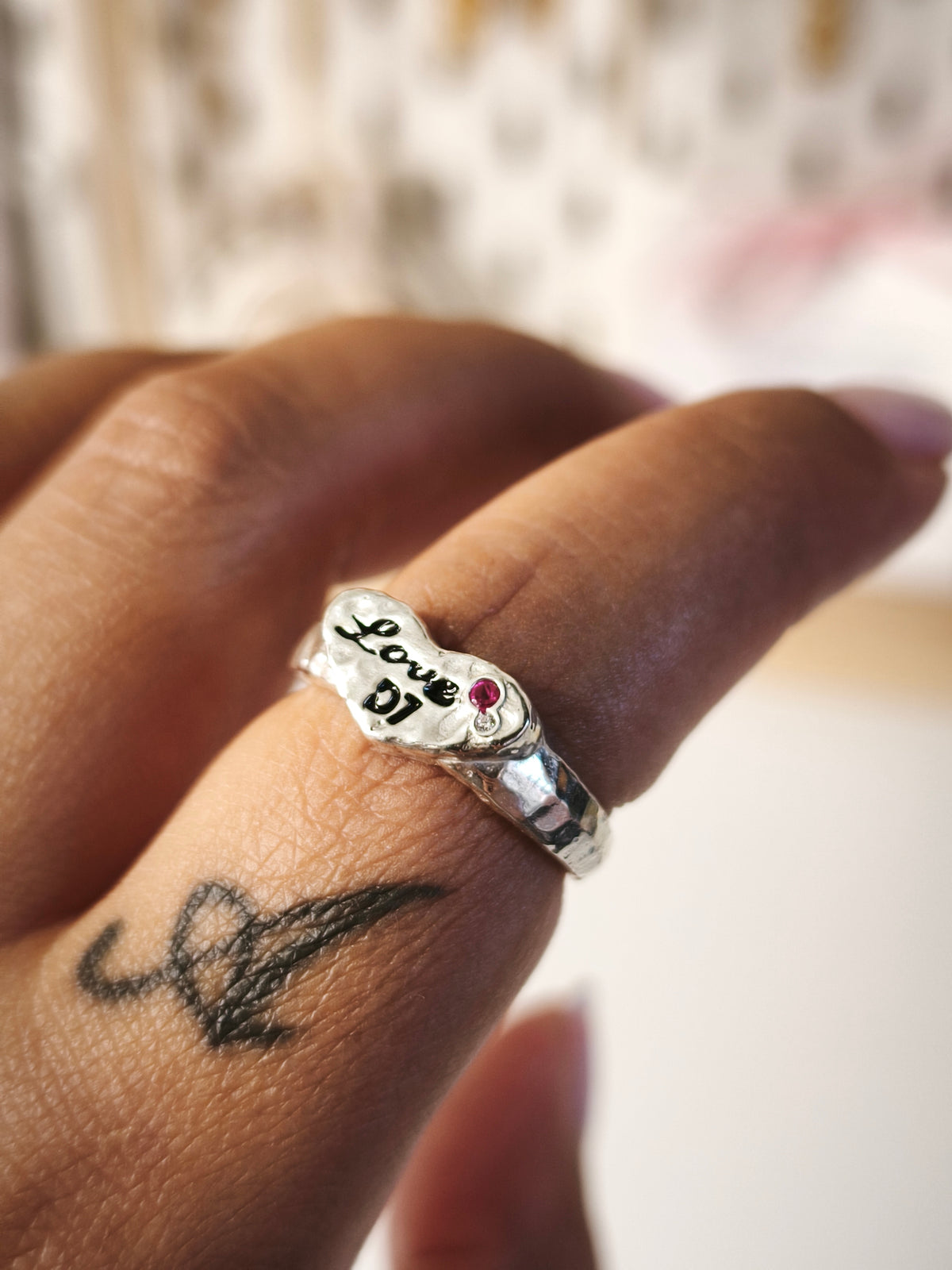 Anillo Plata Love D7 Brand