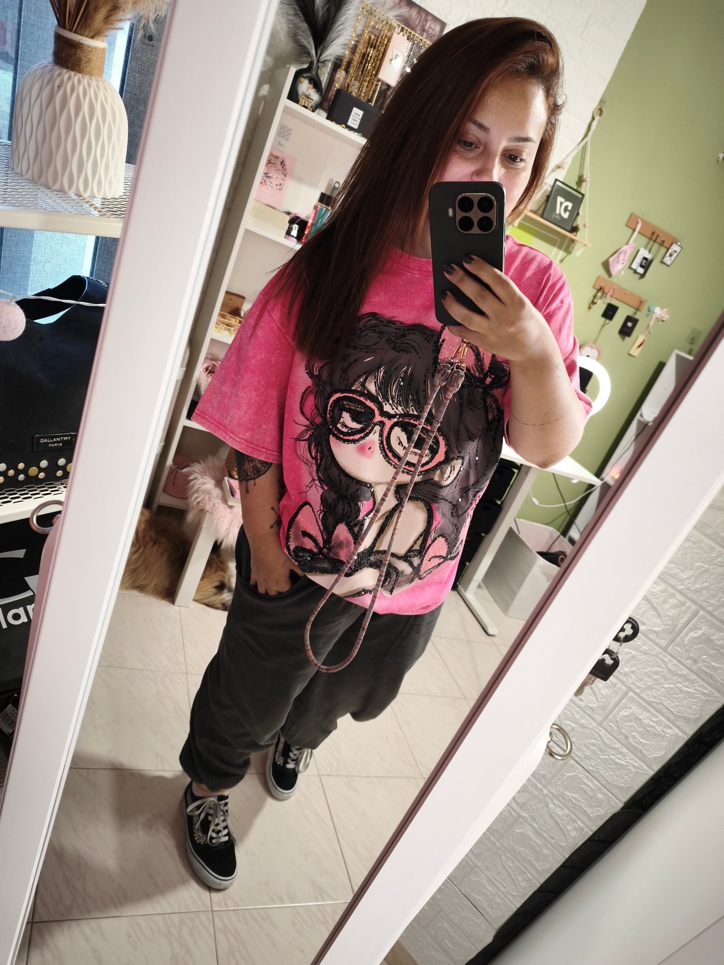 Camiseta Lady Fucsia OVER