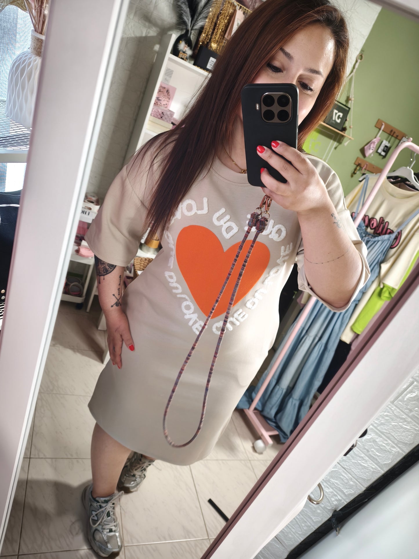 Vestido Cuore 💖💛🤍
