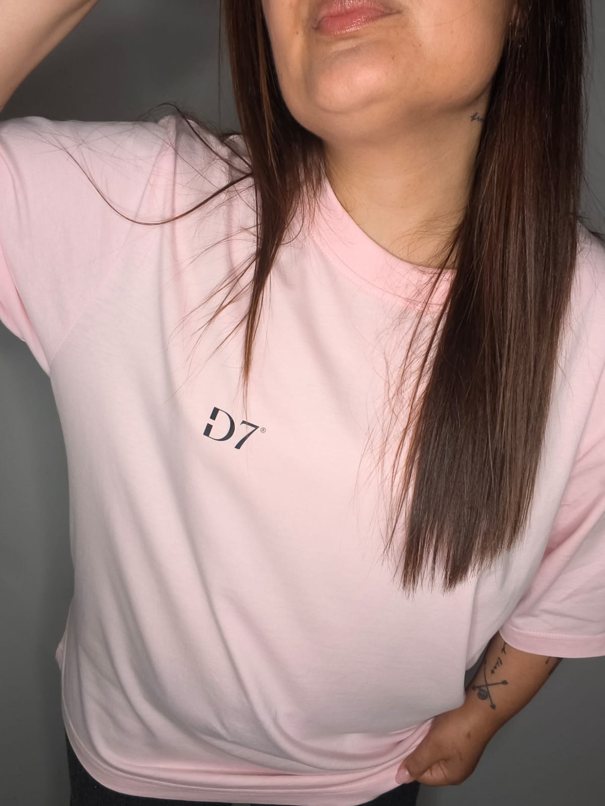 Camiseta Oversize Comfy Rosa - D7 Brand