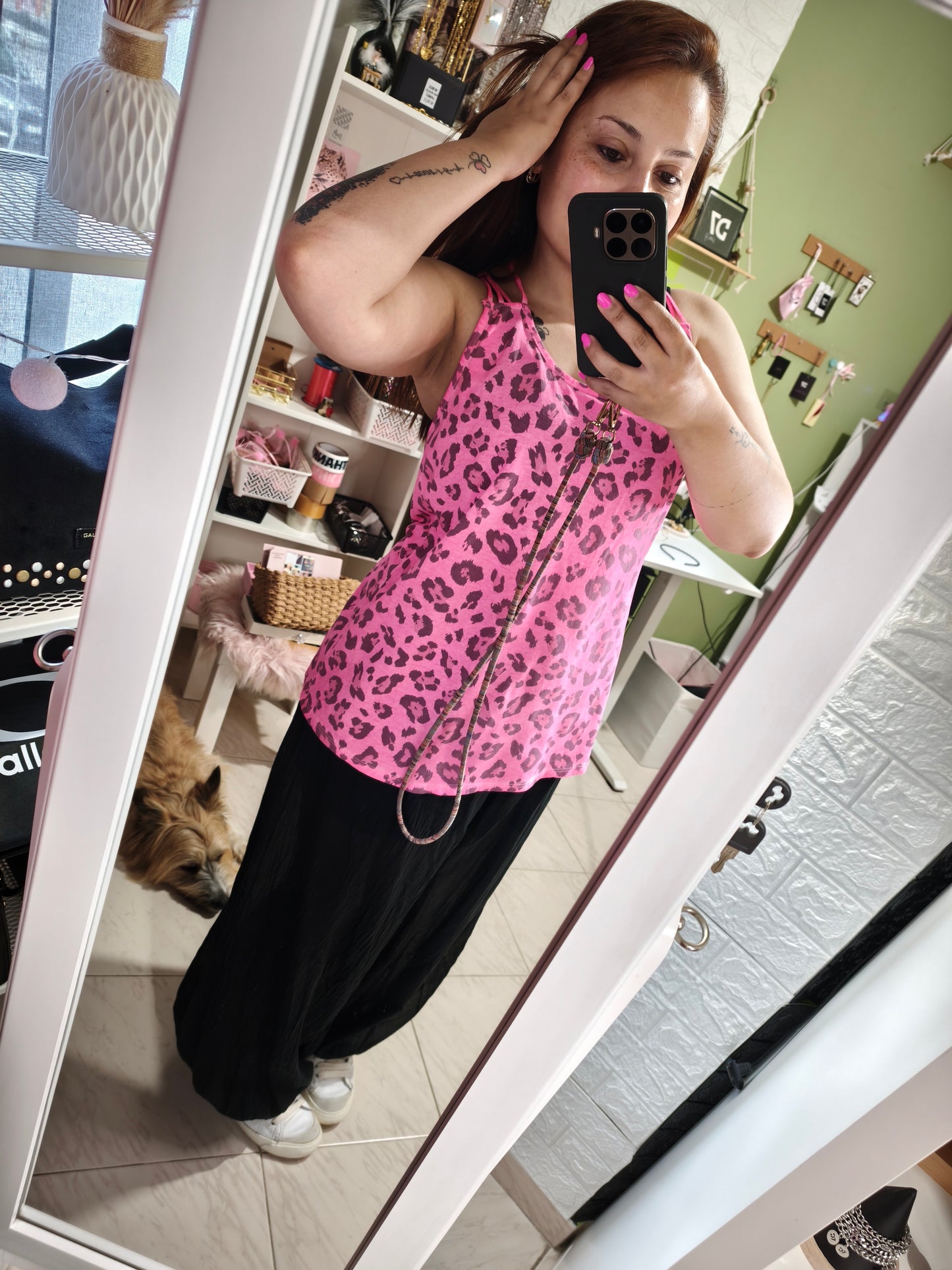 Camiseta Luna Fucsia