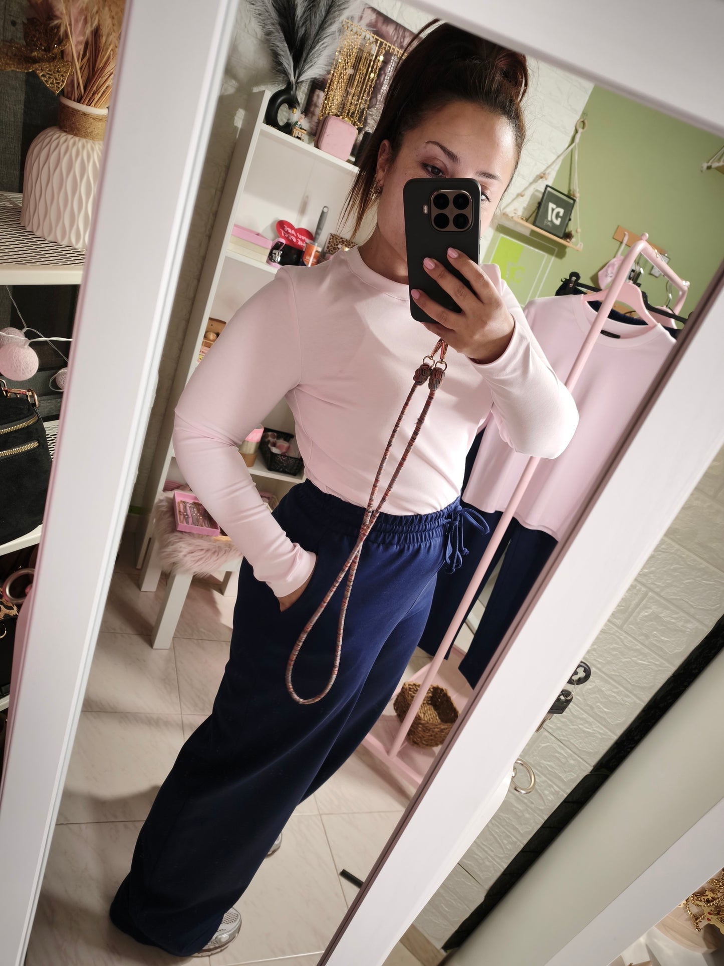 Camiseta Rosa Manga Larga - Lumina