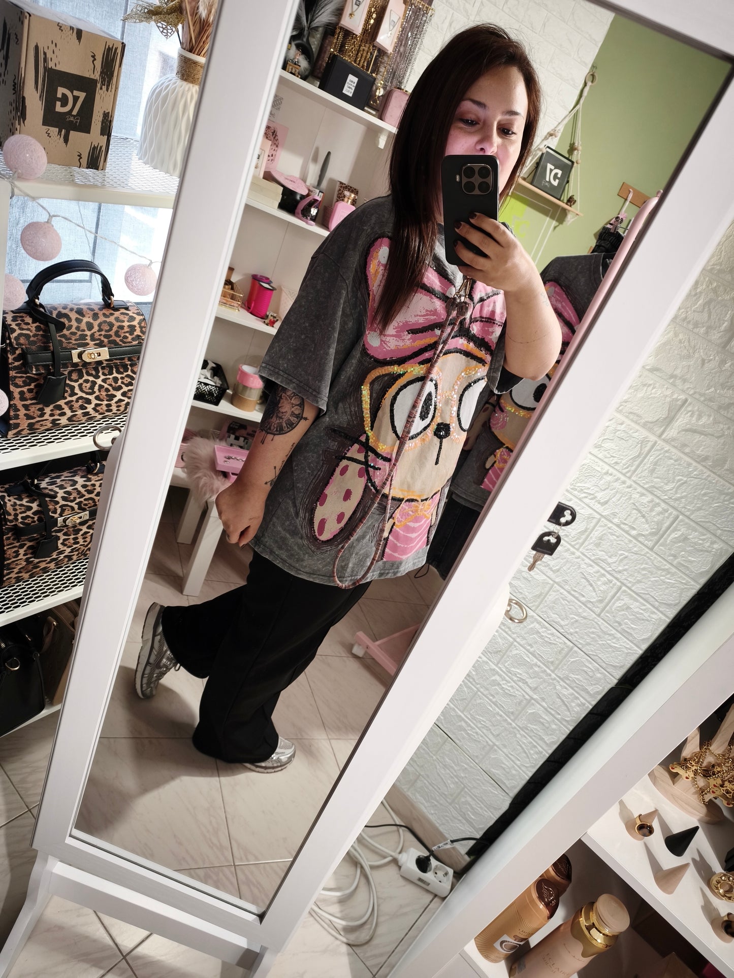 Camiseta Lulú Brillos - Efecto Lavado Oversize