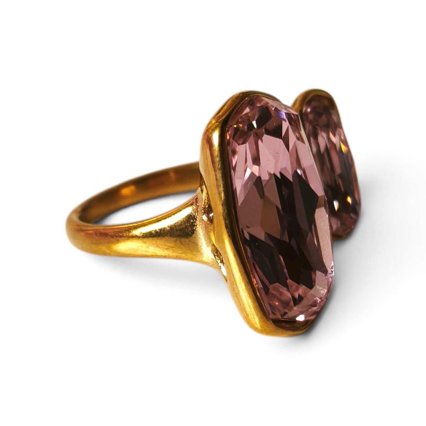 Anillo Esmeralda Rosa Oro