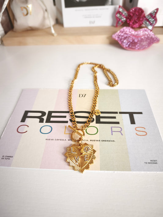 Collar LOVE CIRCONITAS ORO - RESET x D7