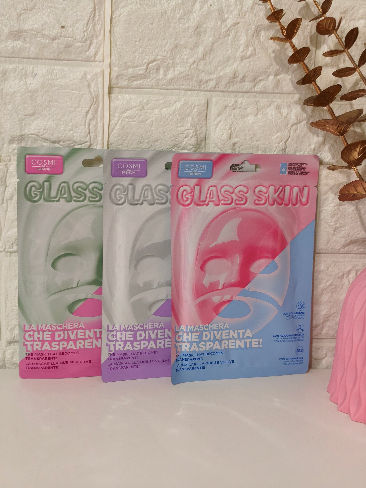 Trio Mascarillas Glass Skin Cosmi Premium