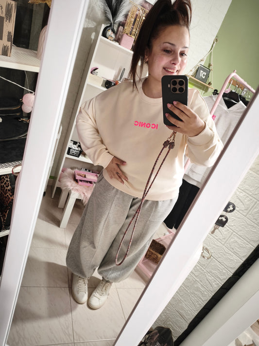 Sudadera ICONIC Beige 💛