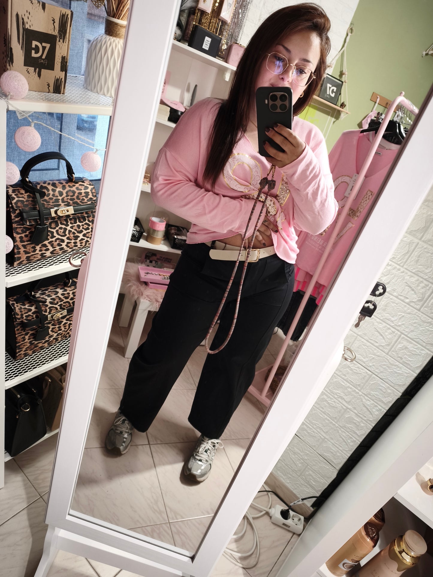 Pantalón Aire Black con cinturón