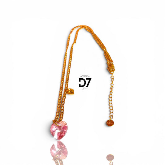 Collar Coco Swarovski Pink