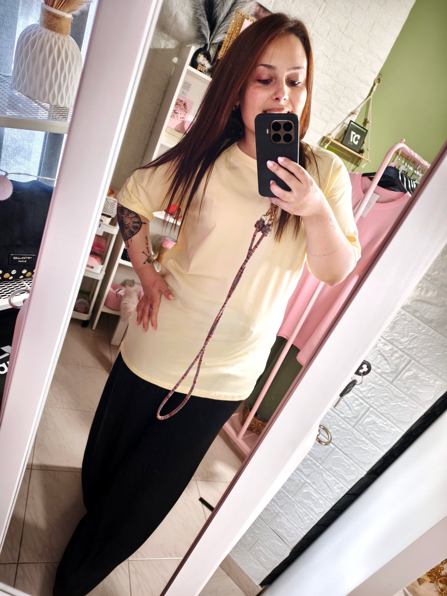 Camiseta Oversize Larga BASIC Amarilla