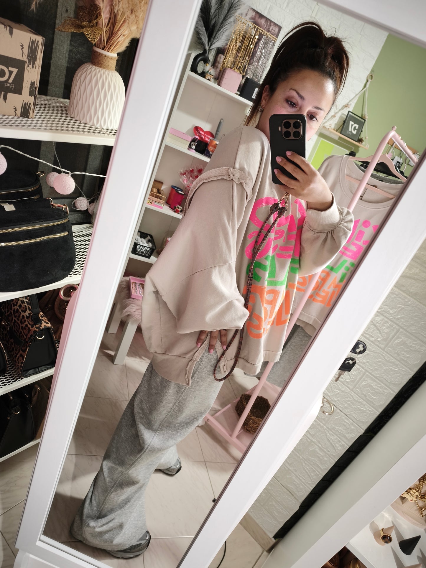 🤍 Sudadera KINDNESS Beige Lavado - Milano