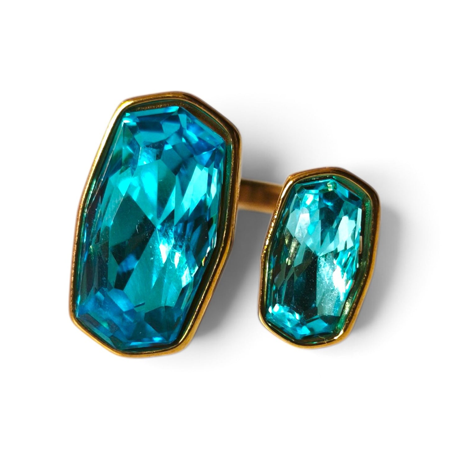 Anillo Esmeralda Azul