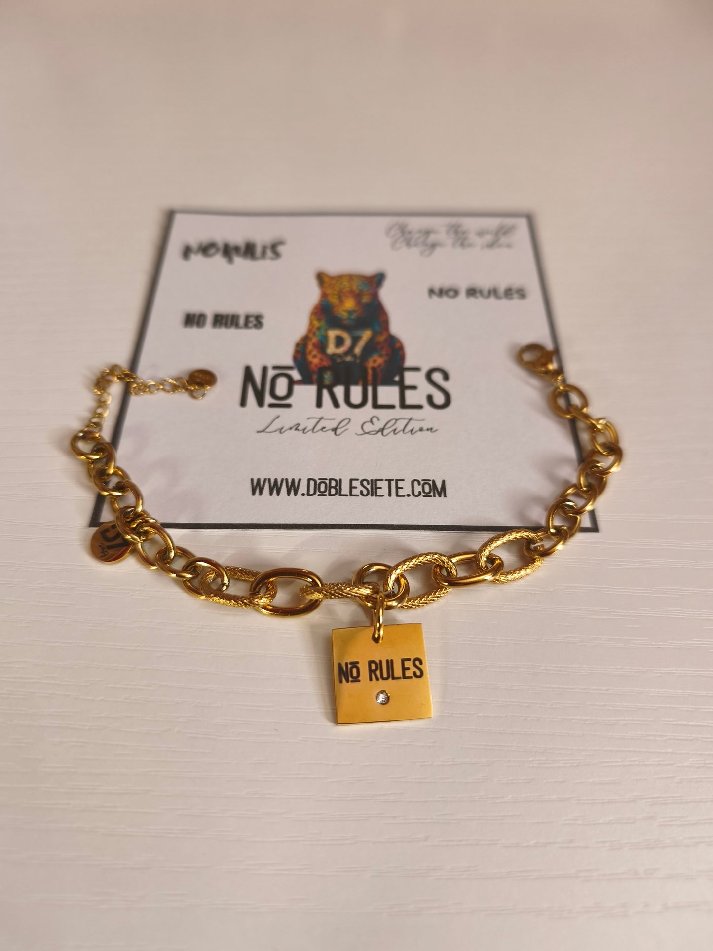 Pulsera NR NO RULES ORO - D7