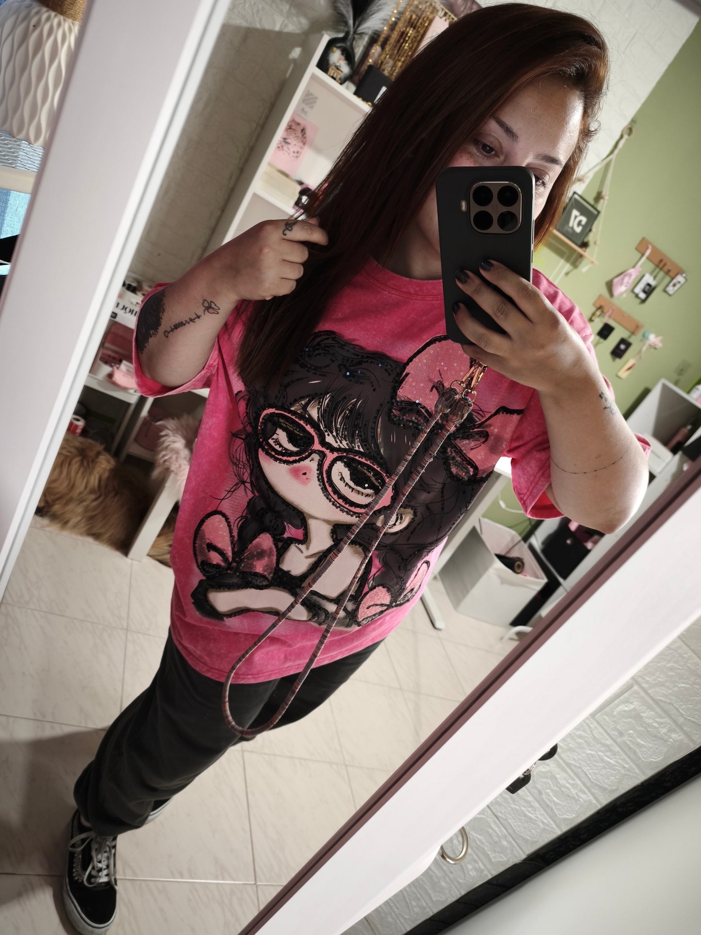 Camiseta Lady Fucsia OVER