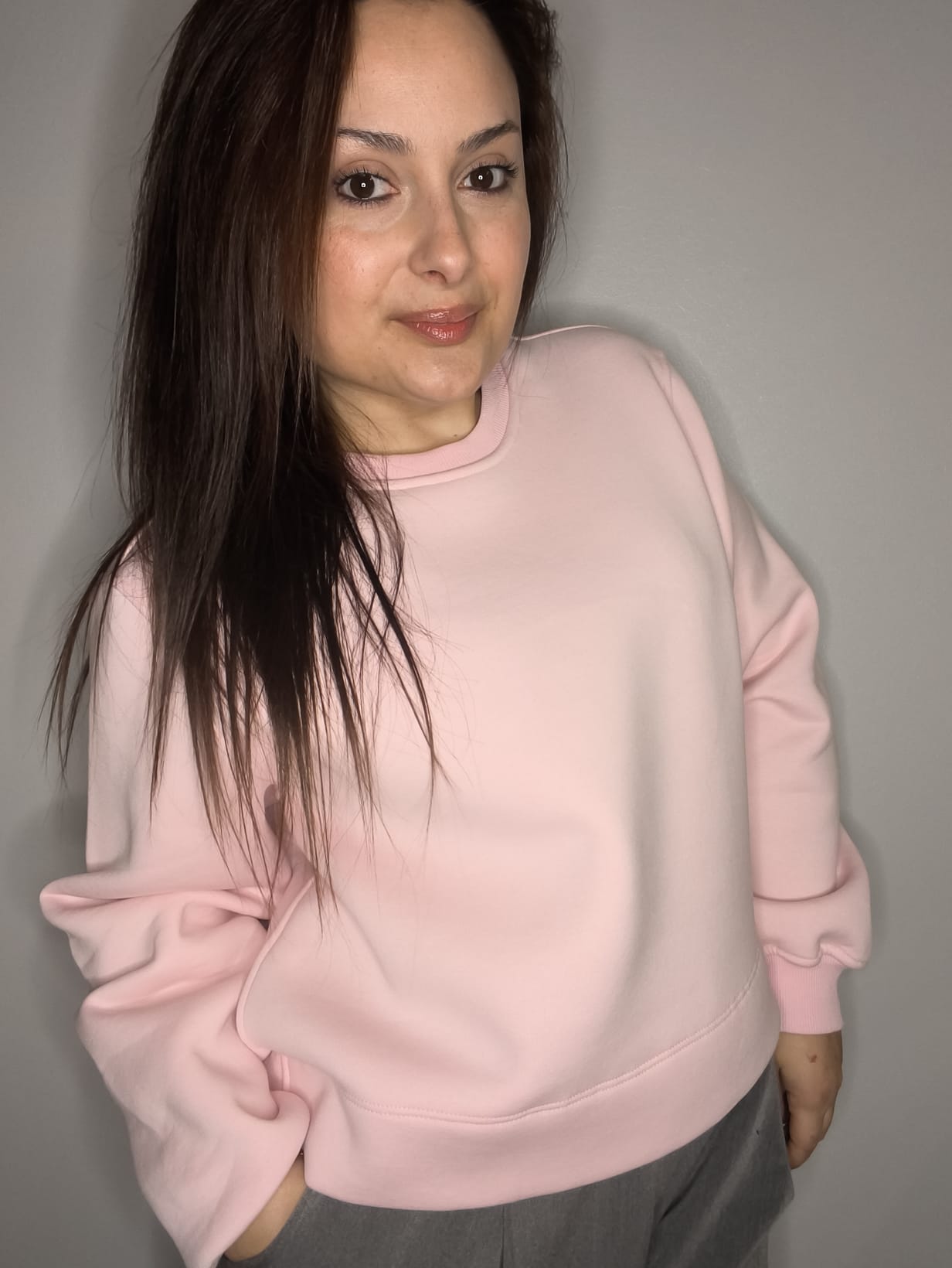 SUDADERA PASTEL LUMINA ROSA