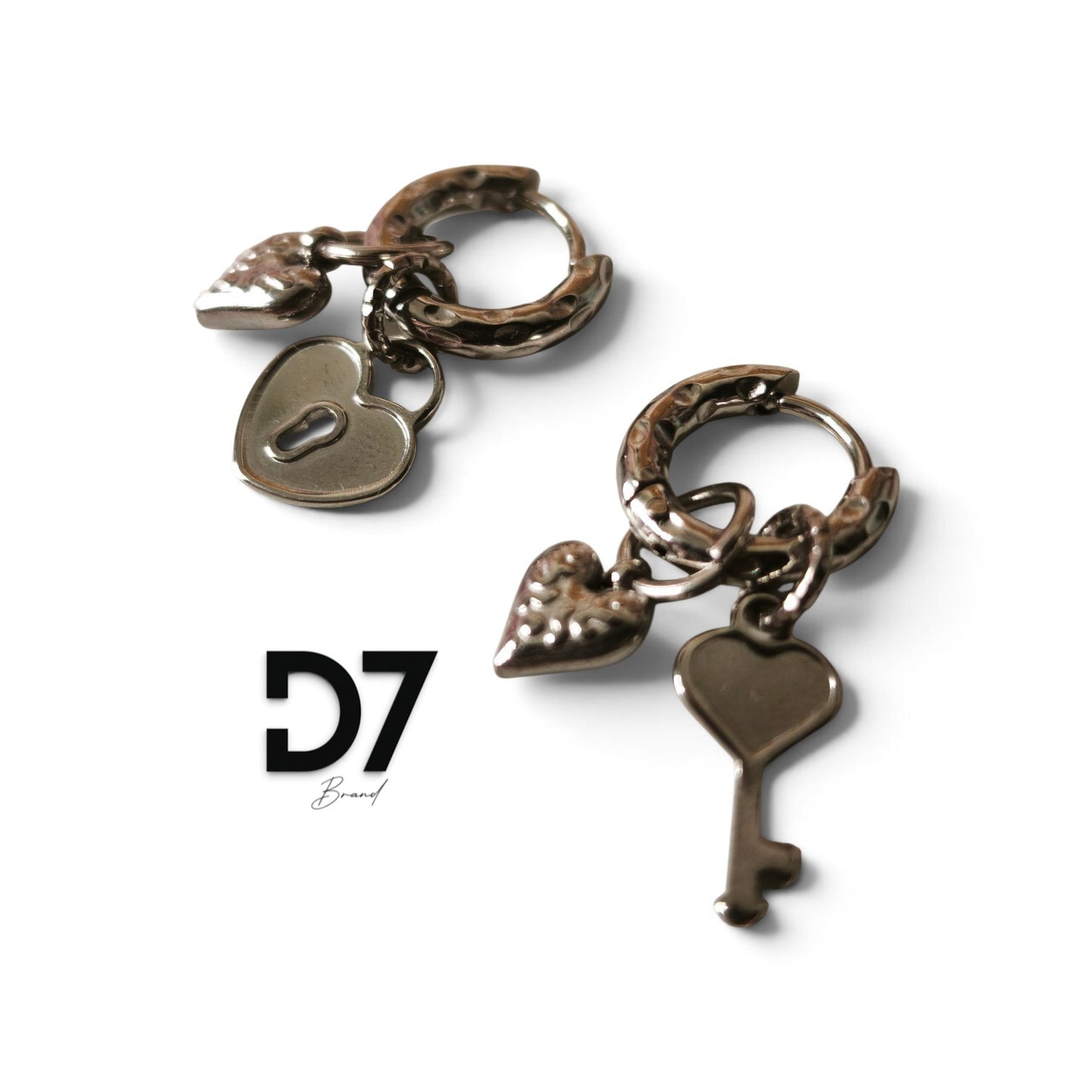 Pendientes Key Plata 🔐🩷