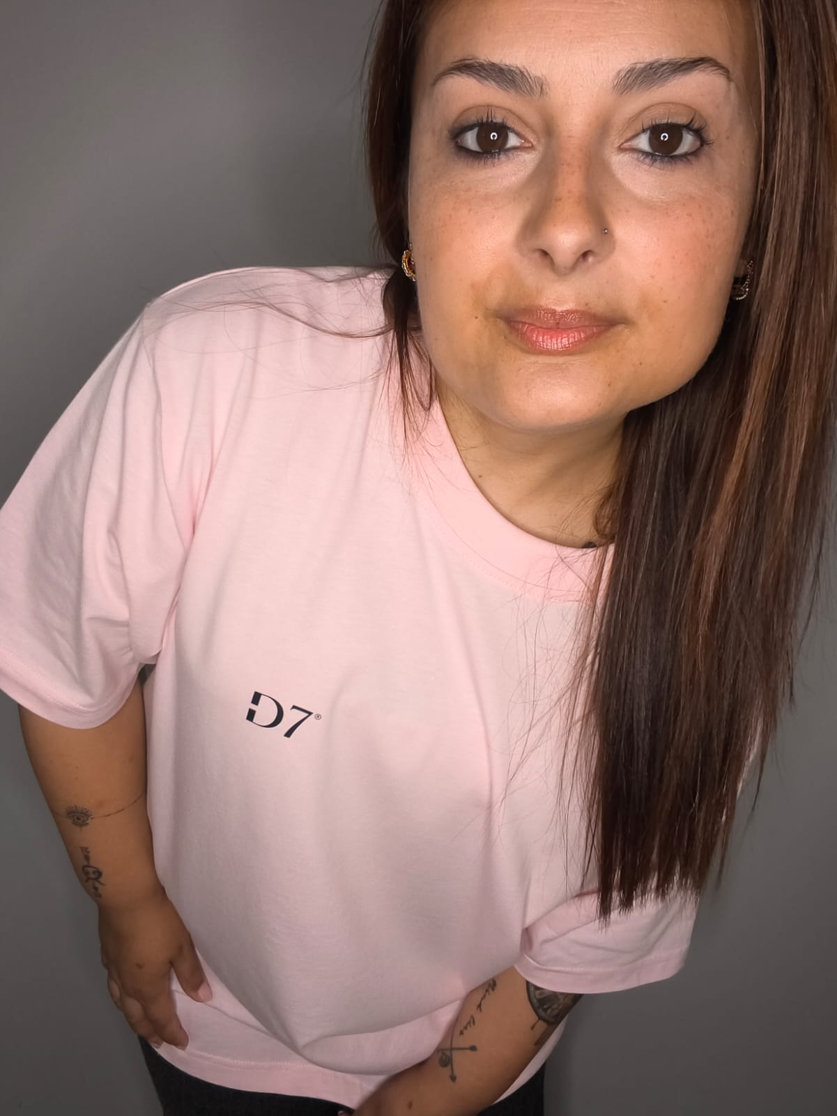 Camiseta Oversize Comfy Rosa - D7 Brand