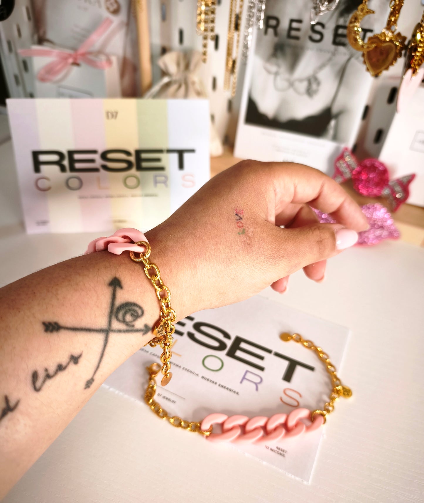 Pulsera COLORS ROSA ORO - RESET x D7