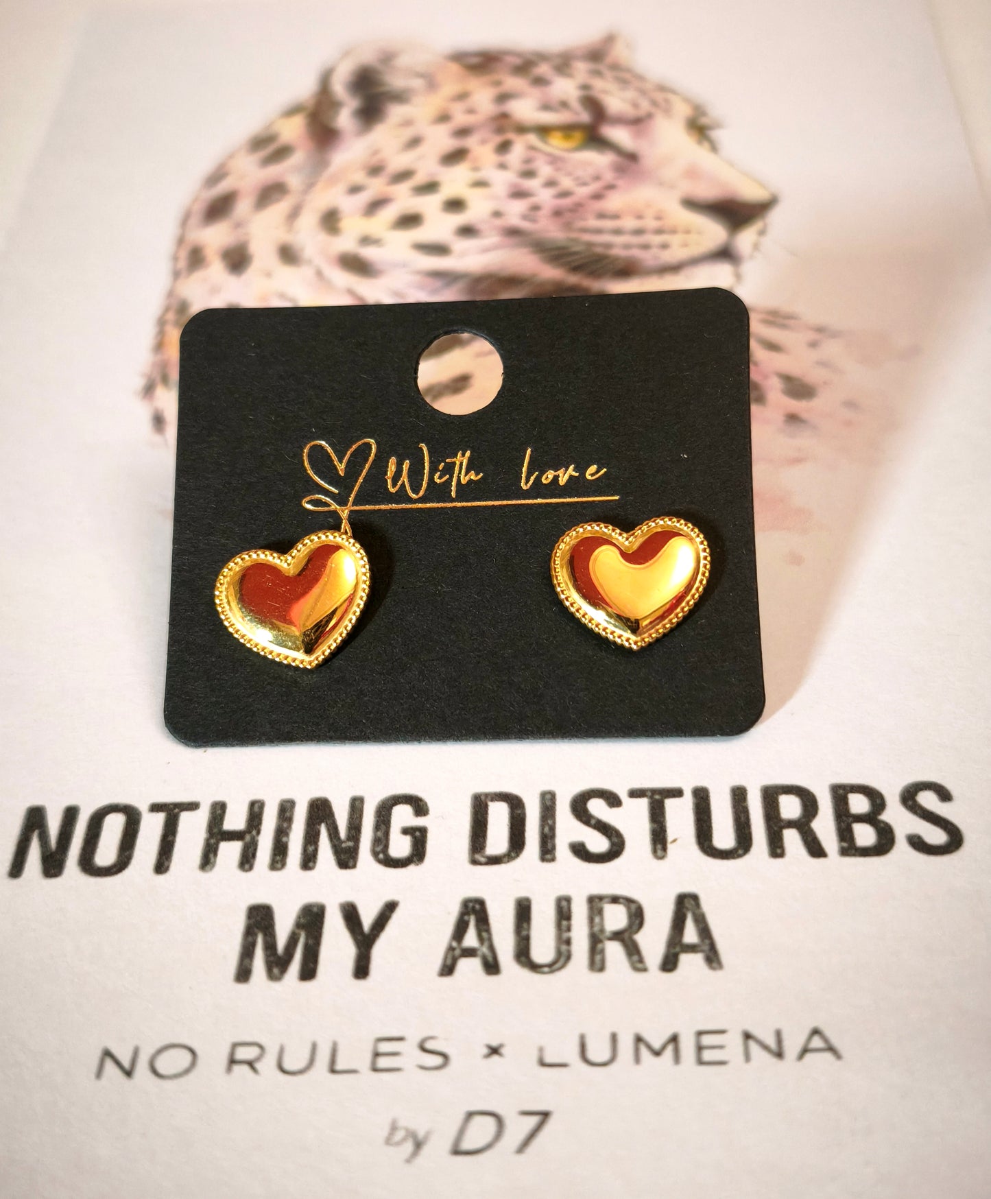 Pendientes Heart Oro - NR x Lúmena