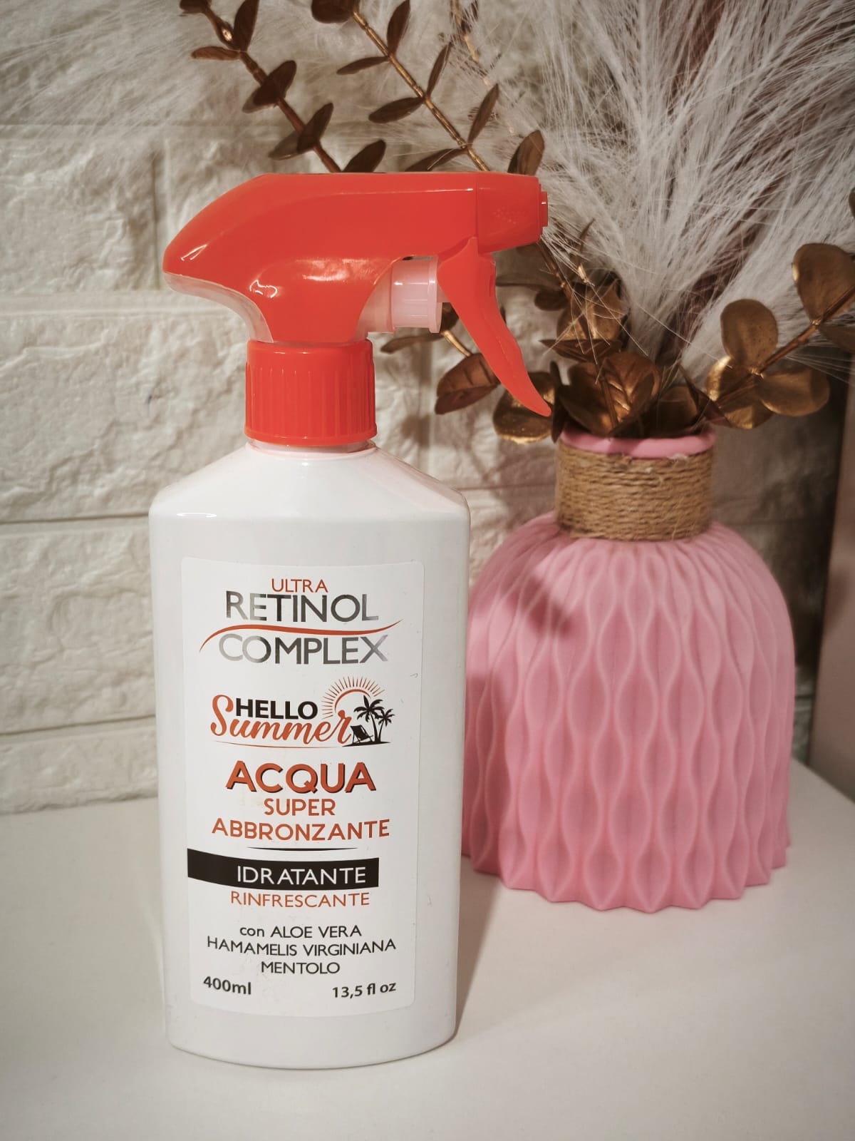 Agua Súper Bronceante Hidratante - Retinol Complex