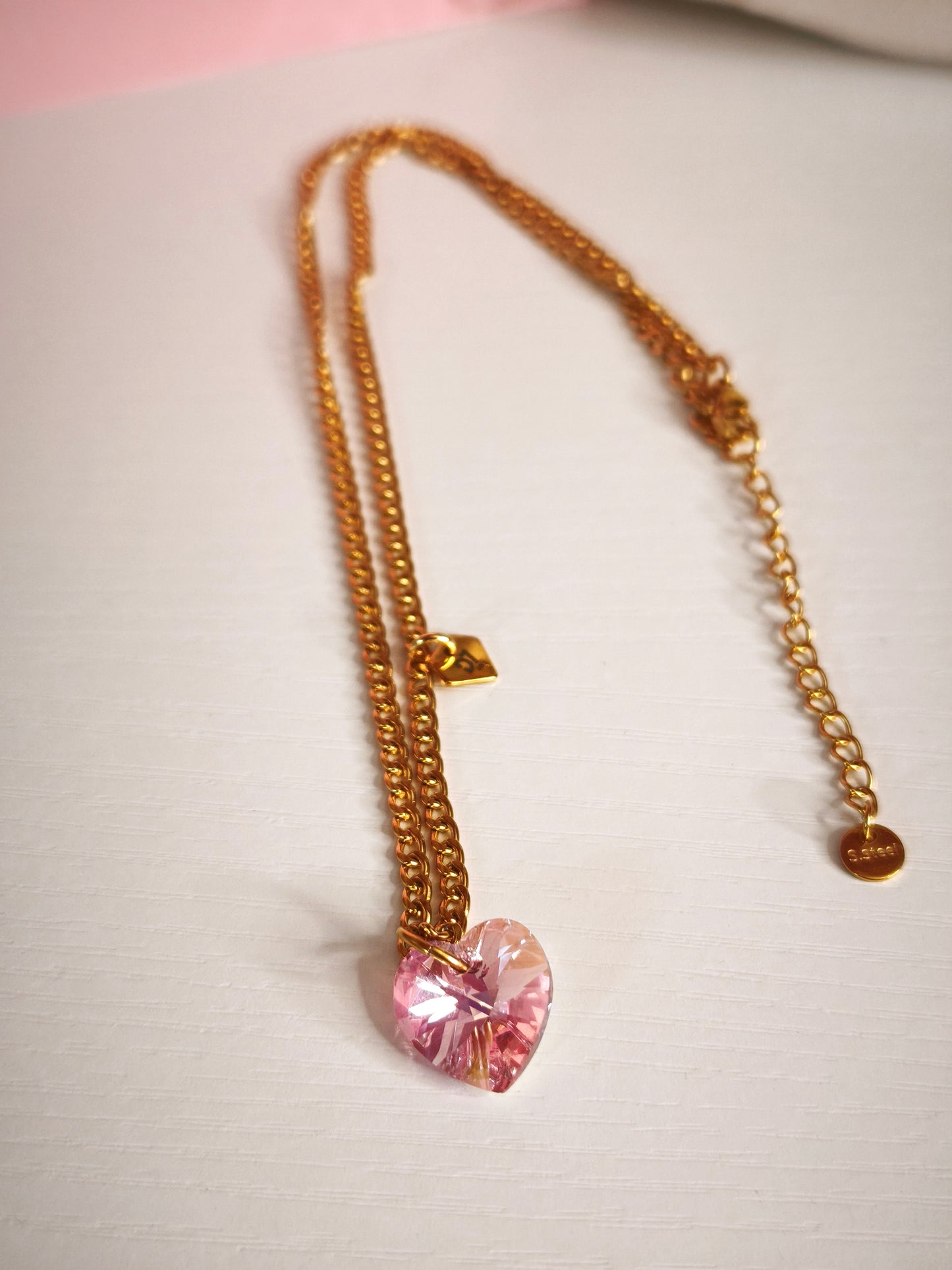 Collar Cora Swarovski Pink