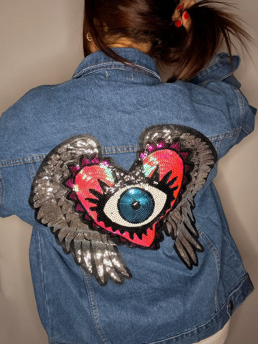 Chaqueta Ojo Lentejuelas Over