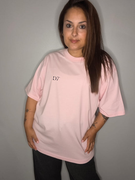 Camiseta Oversize Comfy Rosa - D7 Brand