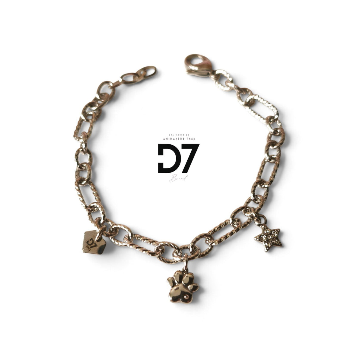 Pulsera LOVE Dogs Plata - D7 Brand