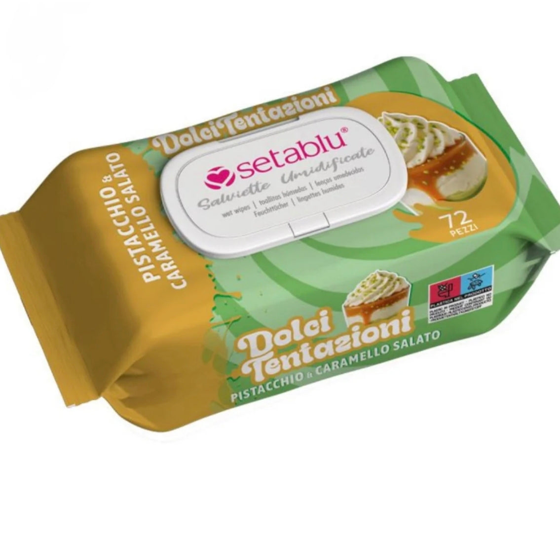 Toallitas Caramelo & Pistacho 72U *Preventa