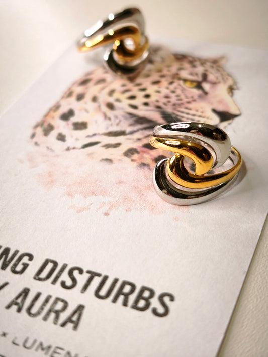 Anillo Olas Mix - NR x Lúmena